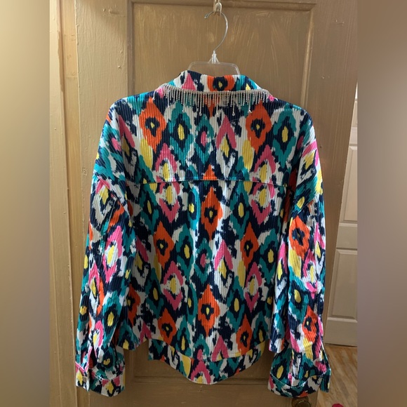 Rhinestone corduroy jacket - Picture 5 of 7